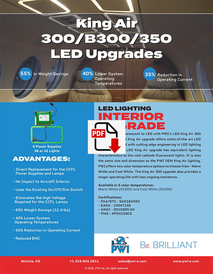 King Air 300 / B300 / 350 LED upgrades
