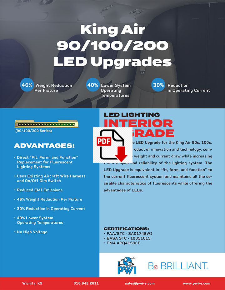 King Air 90 / 100 / 200 LED upgrades