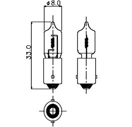 T-2 ½ BA9s/13