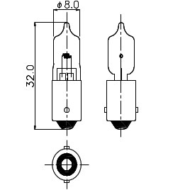 T-2 1/2 BA9s/13