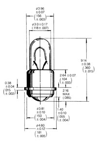 T-1 sub-midget flanged 3092S