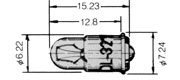T-1 3/4 midget flanged 6226