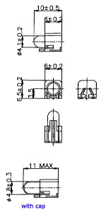 T-1 1/4 SMC/H PC Board SMD Lamp 585