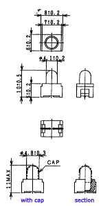 T-1 1/4 SMC/V PC Board SMD Lamp 518
