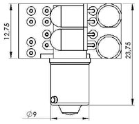 BA9 LP Series Blue 24BR