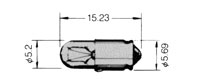 T-1 3/4 Midget Grooved Based Lamp 346